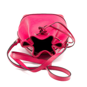 Sac Nano Noé en cuir épi rose foncé – Image 4