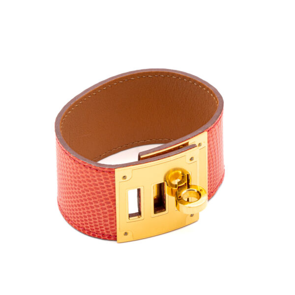 Bracelet Kelly Dog en lezard framboise-0
