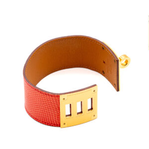 Bracelet Kelly Dog en lezard framboise - Imagen 2