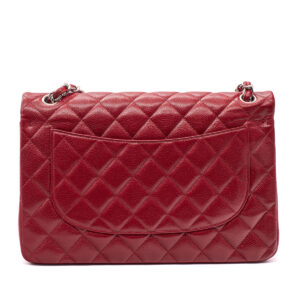Sac Grand Classique Jumbo cuir d’agneau rouge – Image 6