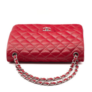 Sac Grand Classique Jumbo cuir d’agneau rouge – Image 2
