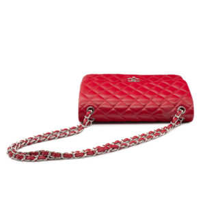 Sac Grand Classique Jumbo cuir d’agneau rouge – Image 4