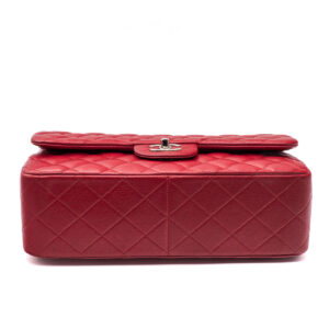 Sac Grand Classique Jumbo cuir d’agneau rouge – Image 5