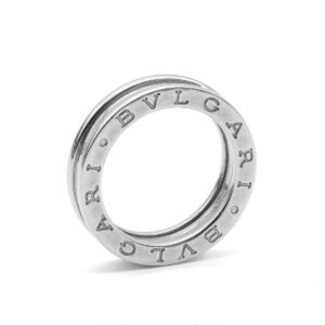 Anneau B Zéro 1 or blanc 18k – Image 2