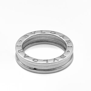 Anneau B Zéro 1 or blanc 18k – Image 3