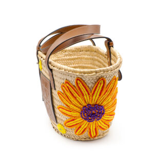 Cabas floral tissé au crochet medium Edition Limitée 2014 – Image 4
