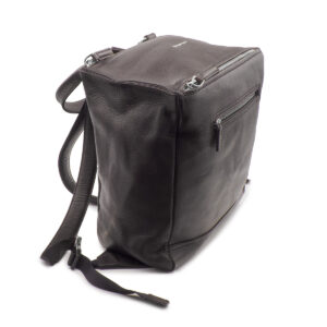 Pandora Backpack in black grained leather. - Image 2
