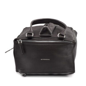 Pandora Backpack in black grained leather. - Image 3