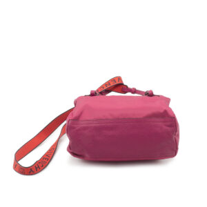 Pandora Mini bag in red nylon canvas and leather bottom. - Image 4