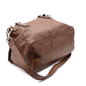Medium Pandora bag in brown goatskin - Image 3