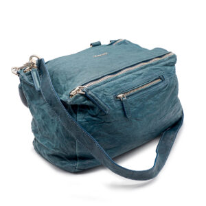 Pandora bag in aged blue leather - Image 1