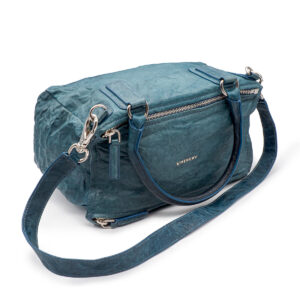 Pandora bag in aged blue leather - Image 5