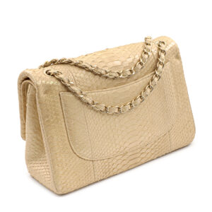 Grand Classique Jumbo bag in golden python - Image 7