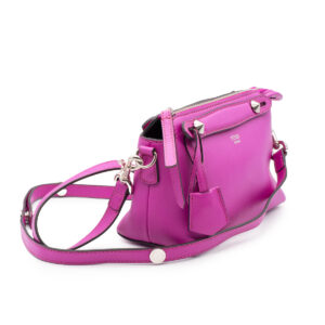 Sac pochette Boston By The Way Mini en cuir souple fuchsia – Image 5