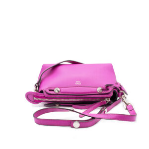 Sac pochette Boston By The Way Mini en cuir souple fuchsia – Image 4