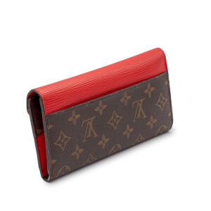 Portefeuille Long Marie-Lou Toile Monogram et cuir épi Piment - Imagen 2