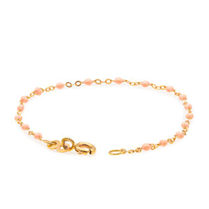 Bracelet saumon bébé Classique Gigi, or rose, 17 cm – Image 1