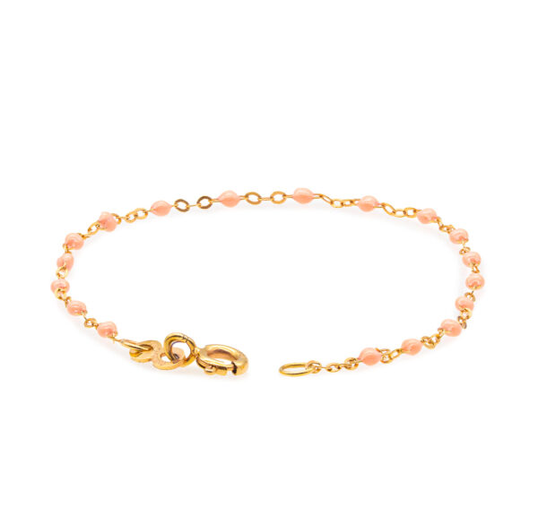 Bracelet saumon bébé Classique Gigi, or rose, 17 cm-0