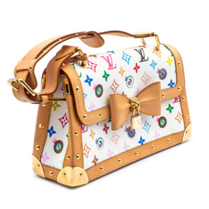 Sac à main Eye Miss You en toile Monogram Multicolore et cuir naturel – Image 4