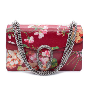 Sac Dionysius Blooms en cuir Cerise – Image 1