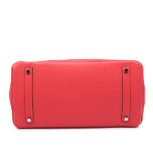 Sac à main Birkin 35 en cuir Clémence Rouge Pivoine – Image 2