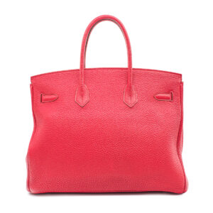 Sac à main Birkin 35 en cuir Togo Rouge Rubis - Image 4