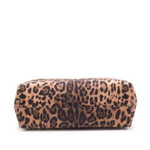 Cabas en toile de coton imprimé leopard - Image 3