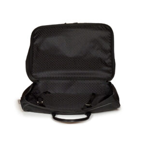 Baggage souple "Long Week-end" en toile et cuir noir – Image 6