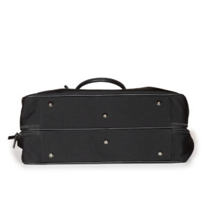 Baggage souple "Long Week-end" en toile et cuir noir – Image 2