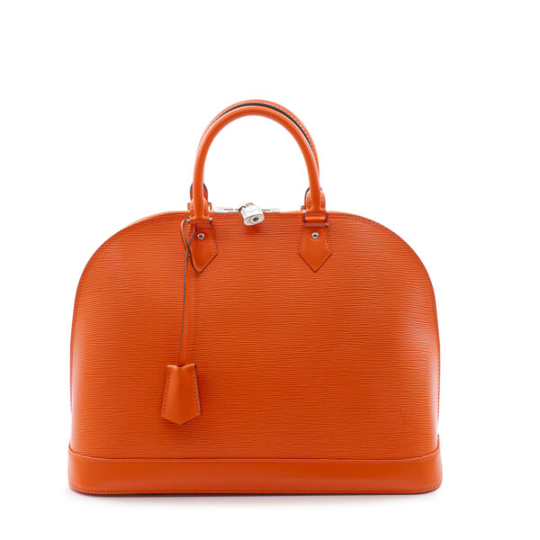 Sac Alma G.M. en cuir épi Piment-0