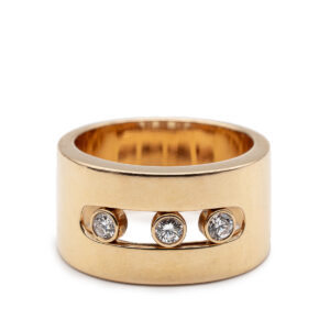 Bague Move Joaillerie or rose 18k et 3 diamants – Image 4
