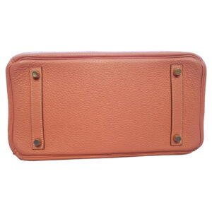 Sac à main Birkin 30 en cuir Clémence Rose Crevette - Imagen 5