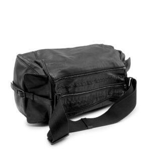 Sac Est-Ouest en cuir noir – Image 4