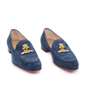 Paire de mocassins en daim bleu Pointure 43 - Image 4