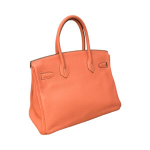 Sac à main Birkin 30 en cuir Clémence Rose Crevette - Imagen 3