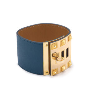 Bracelet Kelly Dog Extrême en veau Swift bleu électrique – Image 1