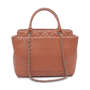 Chanel Be CC Tote Bag Collection Cruise 2012 en cuir Caviar rose saumon – Image 4