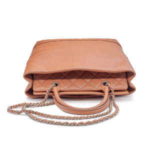 Chanel Be CC Tote Bag Collection Cruise 2012 en cuir Caviar rose saumon – Image 3