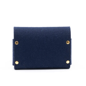 Hermès pochette papiers en laine bouillie bleue outremer – Image 2