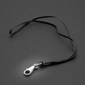 Collier et pendentif en acier palladié Voltige - Image 1