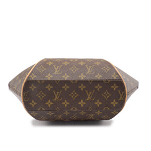Sac à main Ellipse grand modèle en toile monogram marron et cuir naturel – Image 2