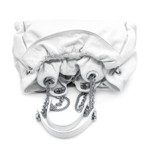 Sac à main Le 30 en cuir de veau souple blanc – Image 3