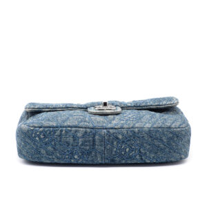 Sac à main Classic 25 Médium en toile Denim vieilli - Image 2