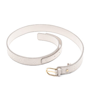 Ceinture en cuir Monogram Empreinte blanc cassé T.85cm - Imagen 2
