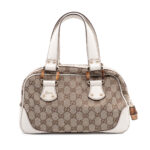 Sac Gucci Bamboo daily en toile GG -0