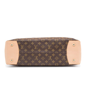 Cabas Louis Vuitton Wilshire grand modèle en toile monogram marron et cuir naturel - Image 3