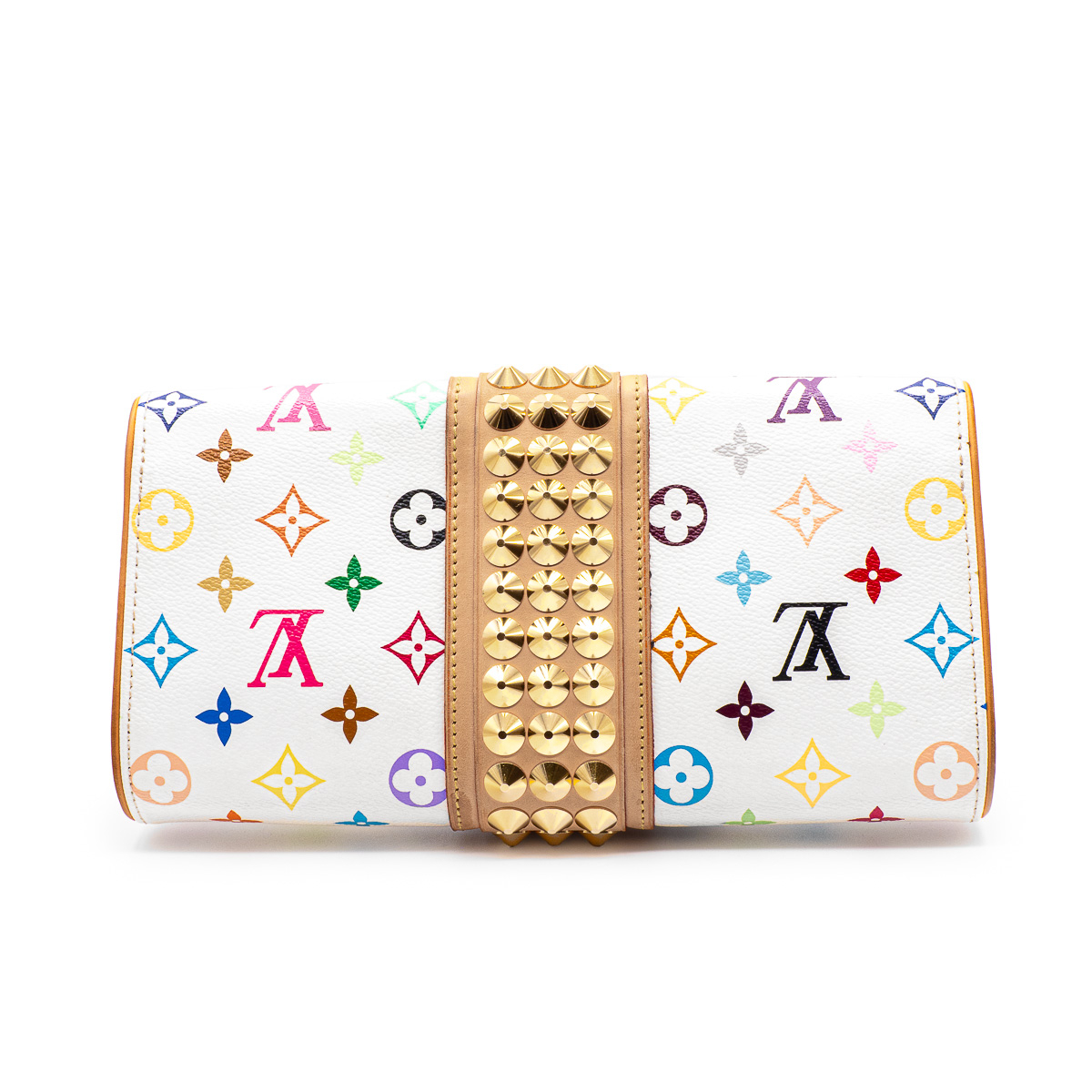 Pochette Louis Vuitton Courtney en Toile Monogram Multicolore blanc-21197