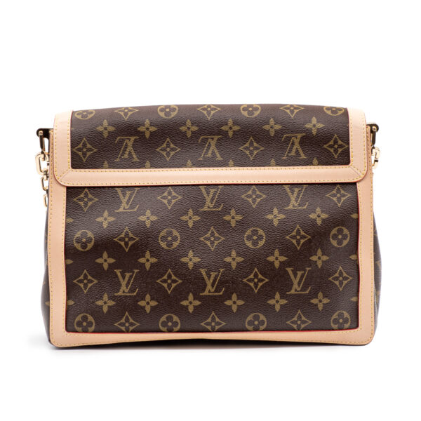 Sac Louis Vuitton Dauphine Soft Grand modèle Toile monogram et cuir naturel-21208