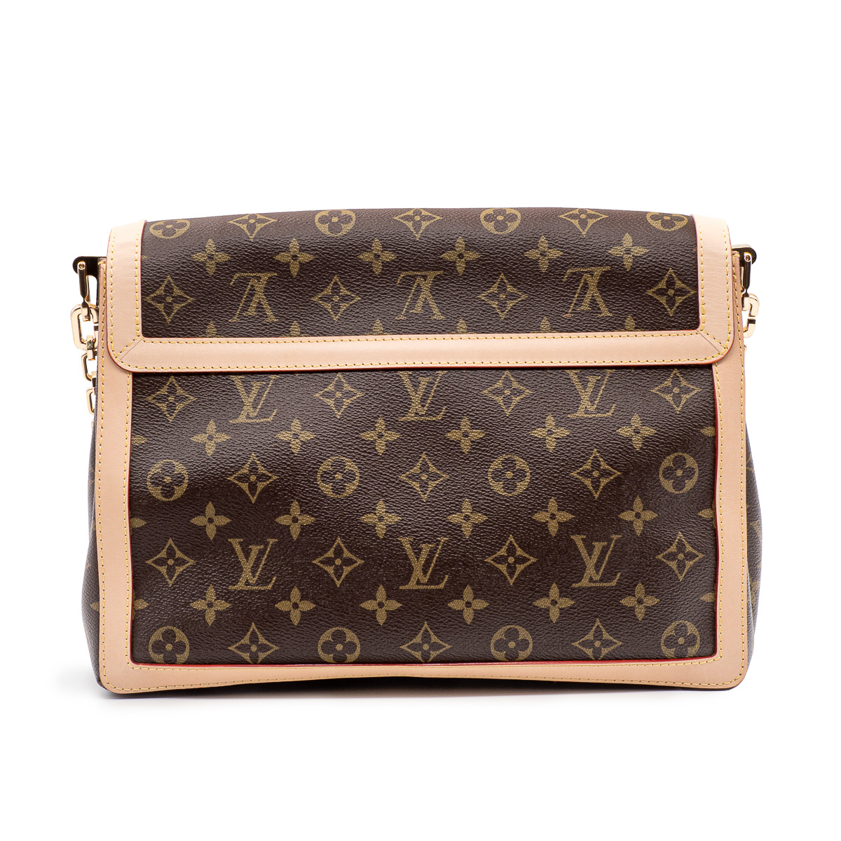 Sac Louis Vuitton Dauphine Soft Grand modèle Toile monogram et cuir naturel-21208