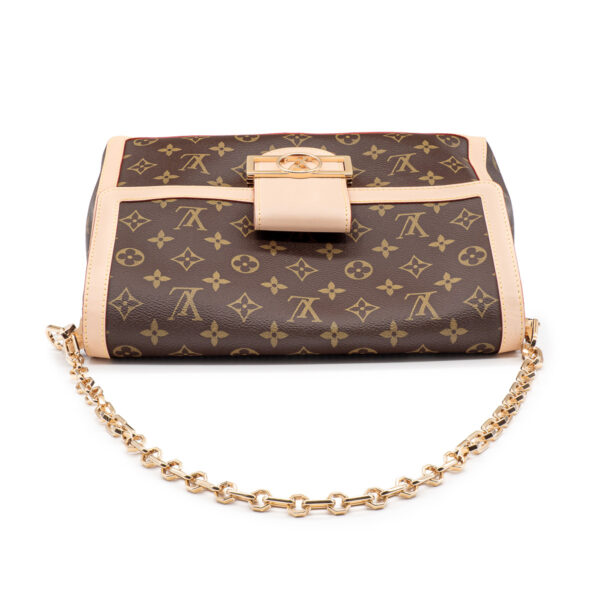 Sac Louis Vuitton Dauphine Soft Grand modèle Toile monogram et cuir naturel-21209